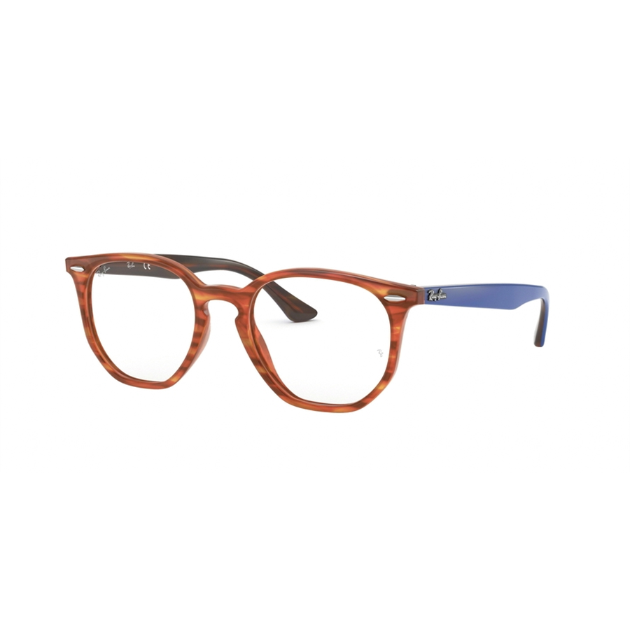 Rame ochelari de vedere unisex Ray-Ban RX7151 5799 Rotunde Maro originale din Plastic cu comanda online