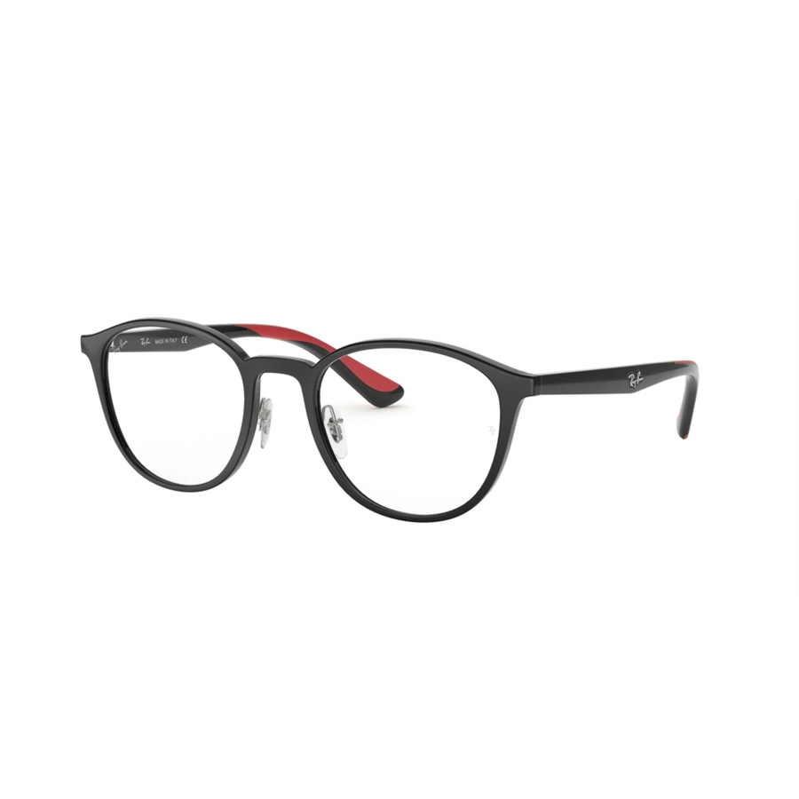 Rame ochelari de vedere unisex Ray-Ban RX7156 5795 Rotunde Negre originale din Plastic cu comanda online