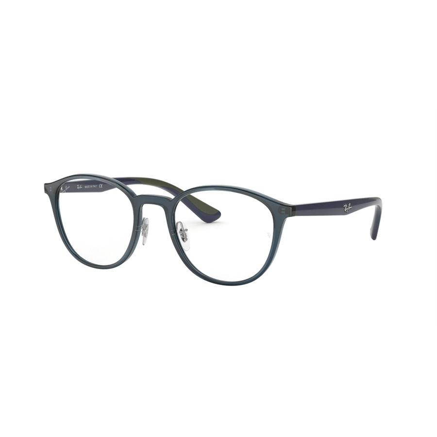 Rame ochelari de vedere unisex Ray-Ban RX7156 5796 Rotunde Albastre originale din Plastic cu comanda online