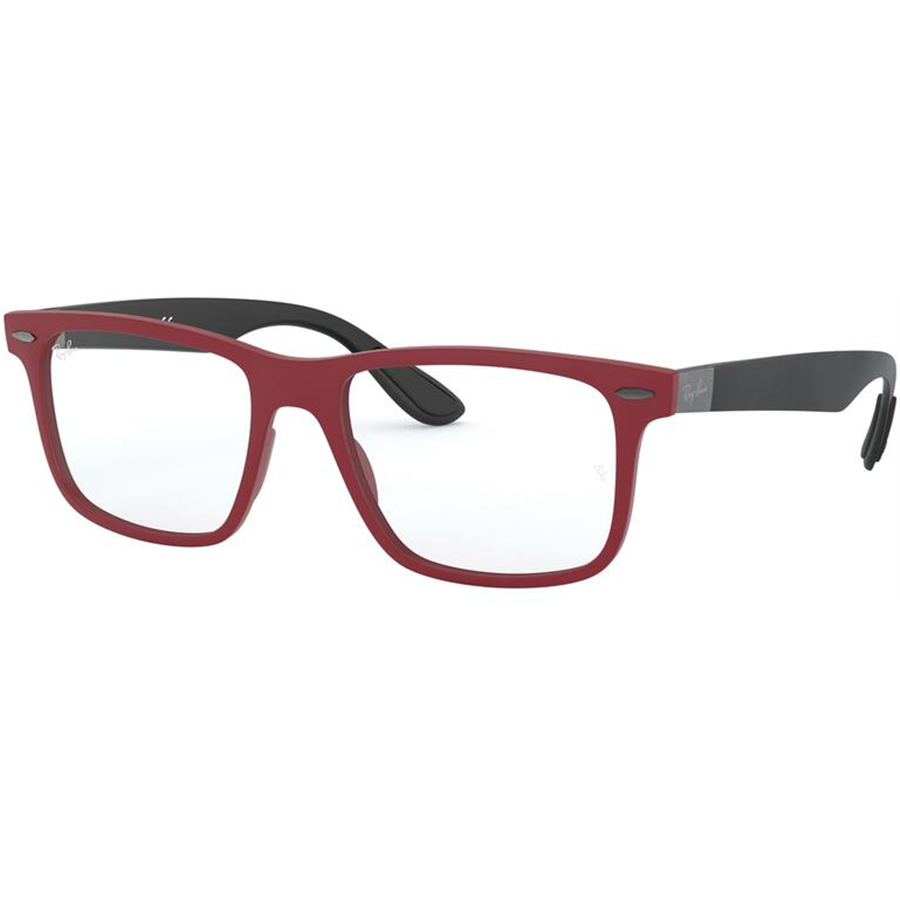 Rame ochelari de vedere unisex Ray-Ban RX7165 5772 Patrate Rosii originale din Plastic cu comanda online