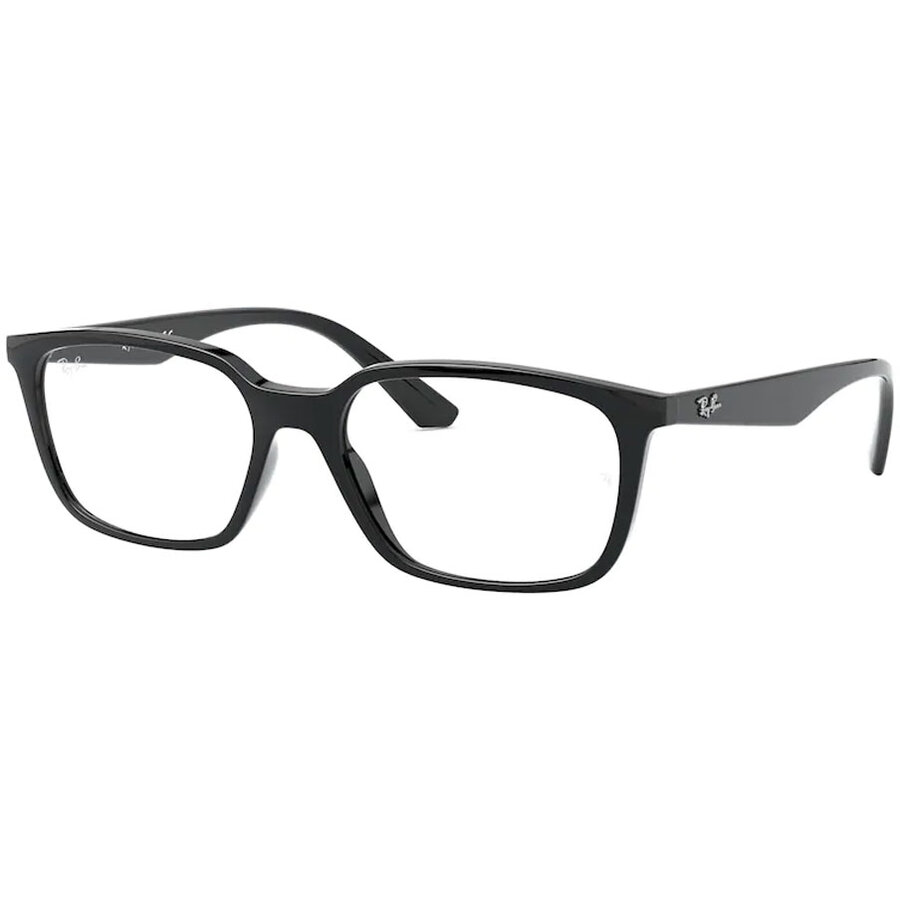 Rame ochelari de vedere unisex Ray-Ban RX7176 2000 Rectangulare Negre originale din Plastic cu comanda online