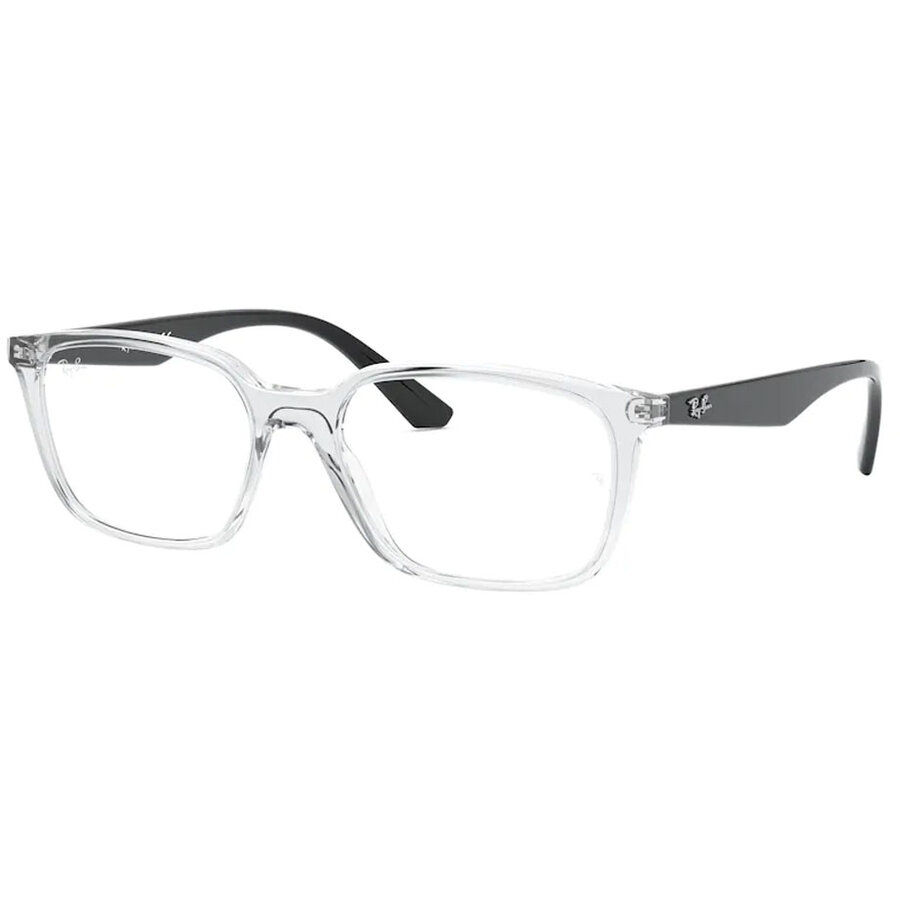 Rame ochelari de vedere unisex Ray-Ban RX7176 5943 Rectangulare Transparent originale din Plastic cu comanda online