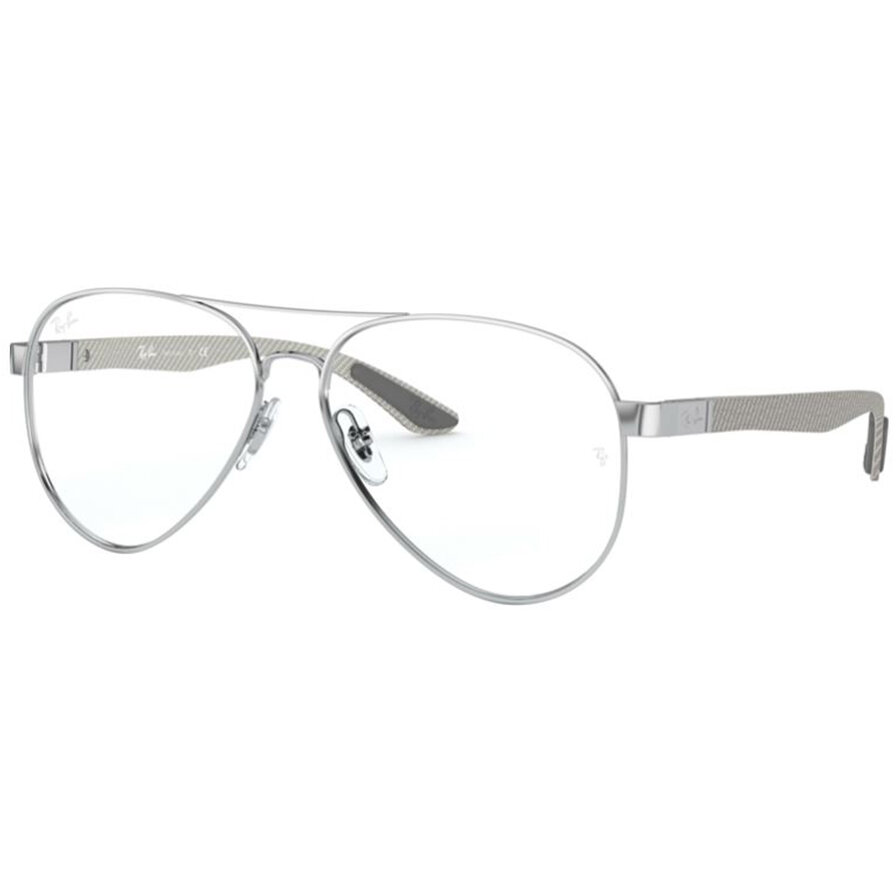 Rame ochelari de vedere unisex Ray-Ban RX8420 2501 Pilot Argintii originale din Metal cu comanda online