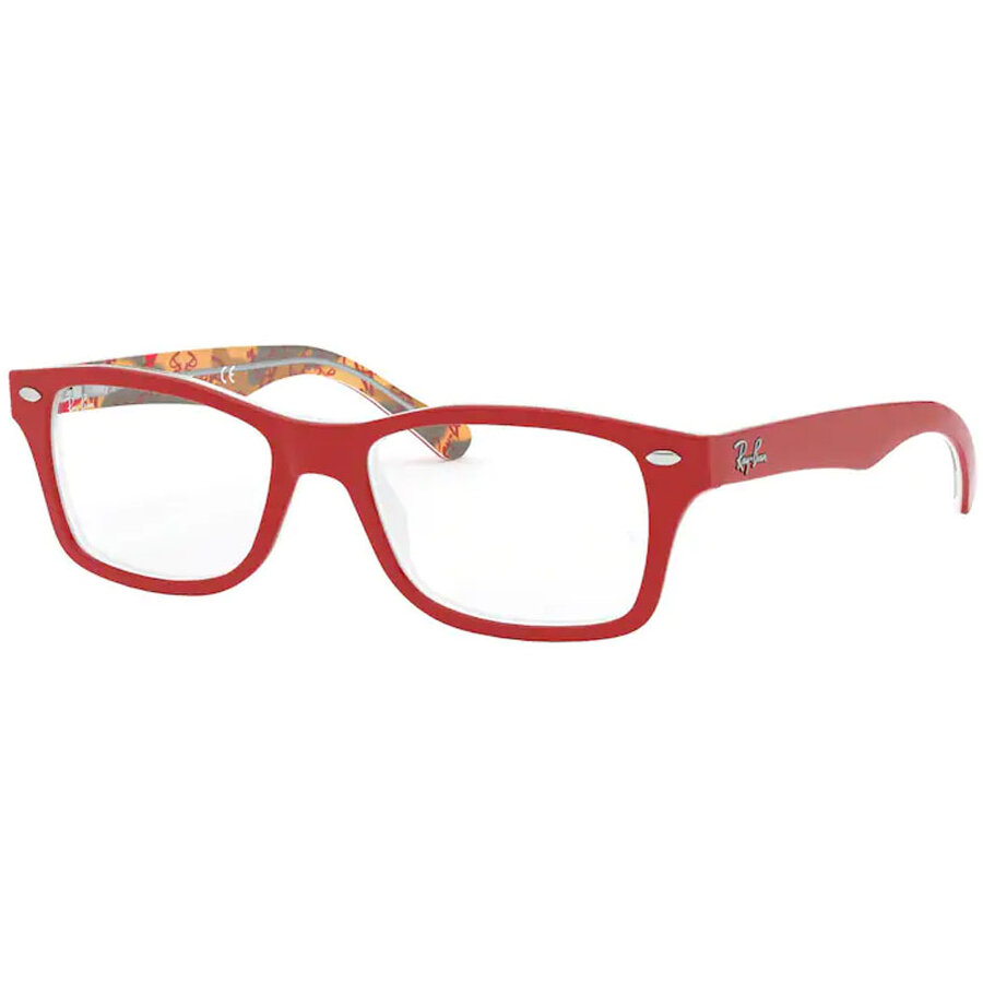 Rame ochelari de vedere unisex Ray-Ban RY1531 3804 Patrate Rosii originale din Plastic cu comanda online