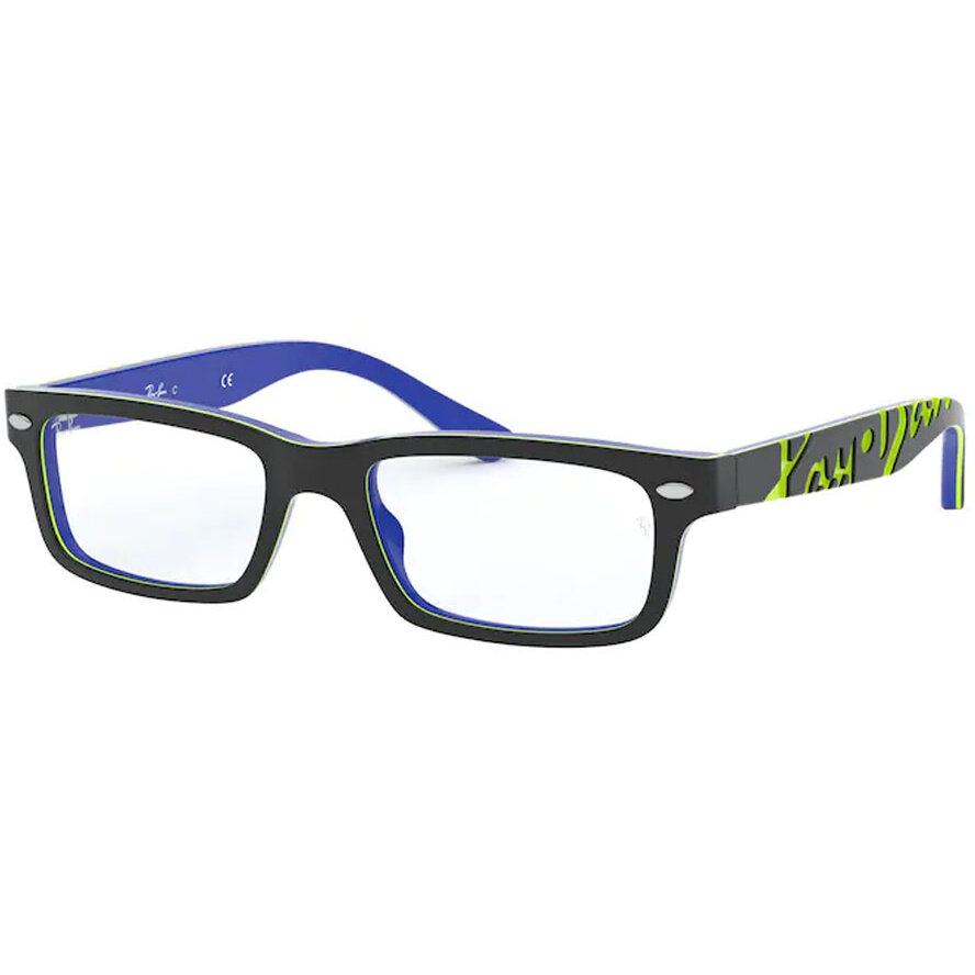 Rame ochelari de vedere unisex Ray-Ban RY1535 3600 Rectangulare Gri originale din Plastic cu comanda online