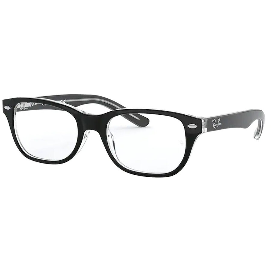 Rame ochelari de vedere unisex Ray-Ban RY1555 3529 Patrate Negre originale din Plastic cu comanda online