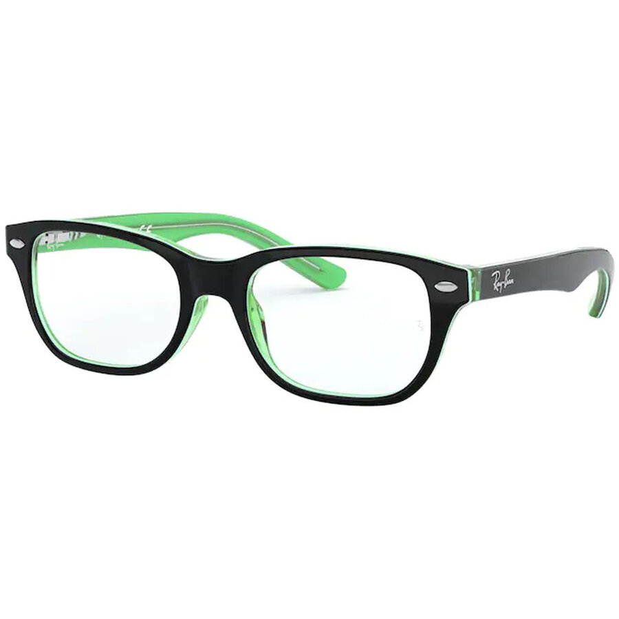Rame ochelari de vedere unisex Ray-Ban RY1555 3764 Patrate Negre originale din Plastic cu comanda online