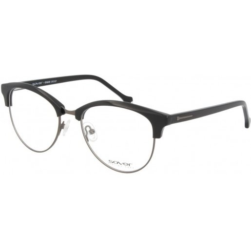 Rame ochelari de vedere unisex SOVER SO5060-52-BLK DK GUN Browline Negre originale din Plastic cu comanda online