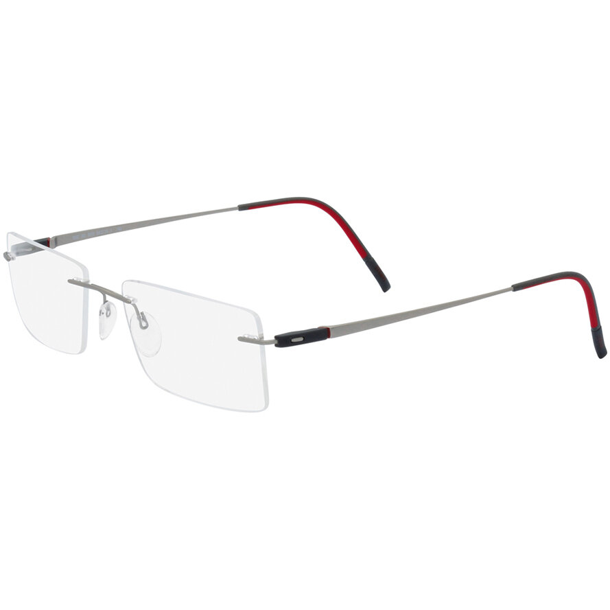 Rame ochelari de vedere unisex Silhouette 5502/BO 6510 Rectangulare Gri originale din Metal cu comanda online