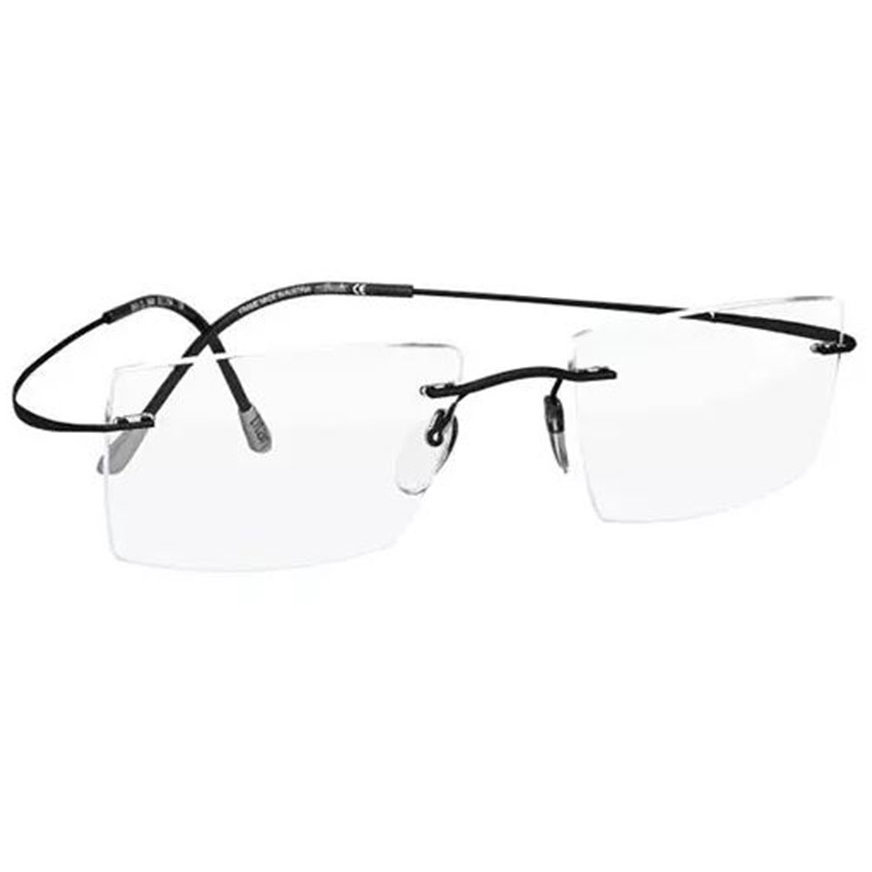 Rame ochelari de vedere unisex Silhouette 5515/70 9040 Rectangulare Negre originale din Metal cu comanda online