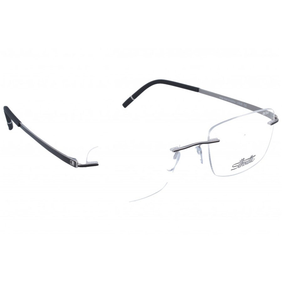 Rame ochelari de vedere unisex Silhouette 5529/GH 9010 Patrate Negre originale din Titan cu comanda online