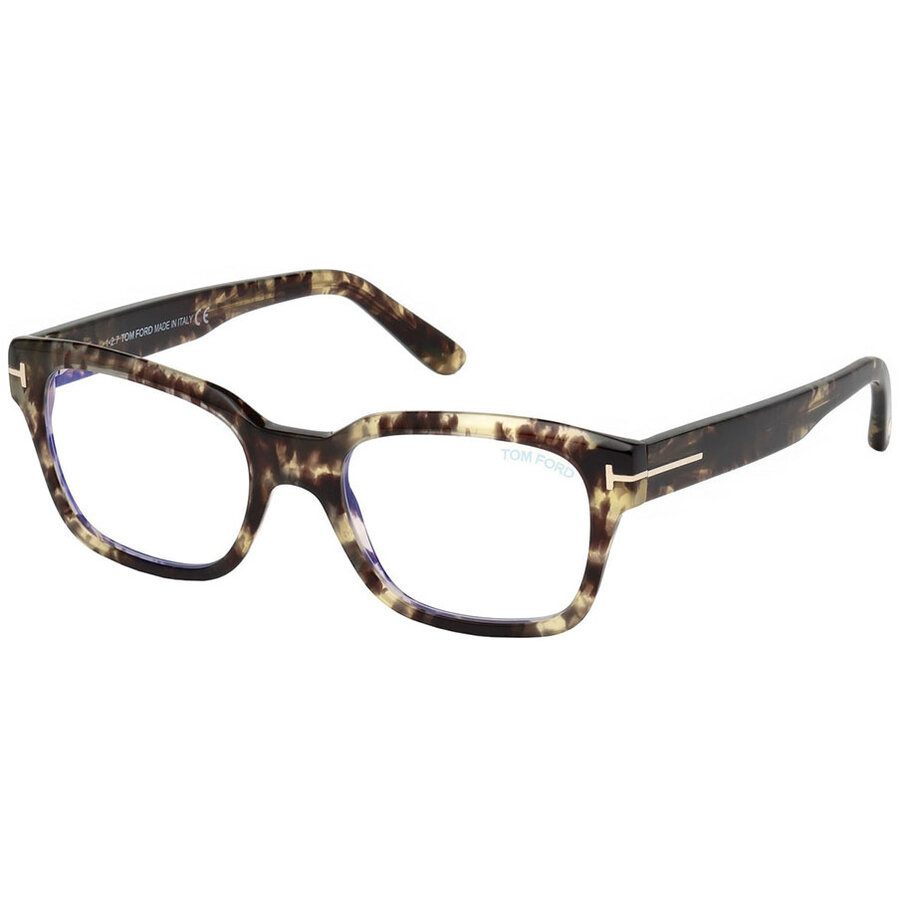 Rame ochelari de vedere unisex Tom Ford FT5535-B 056 Patrate Maro originale din Plastic cu comanda online